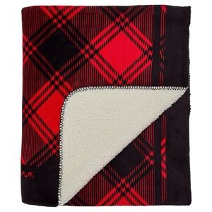 Victoria's Secret Red and Black Plaid Blanket